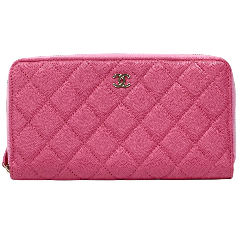 CHANEL Authentic Pink Caviar Leather Wallet - Picture 1 of 12